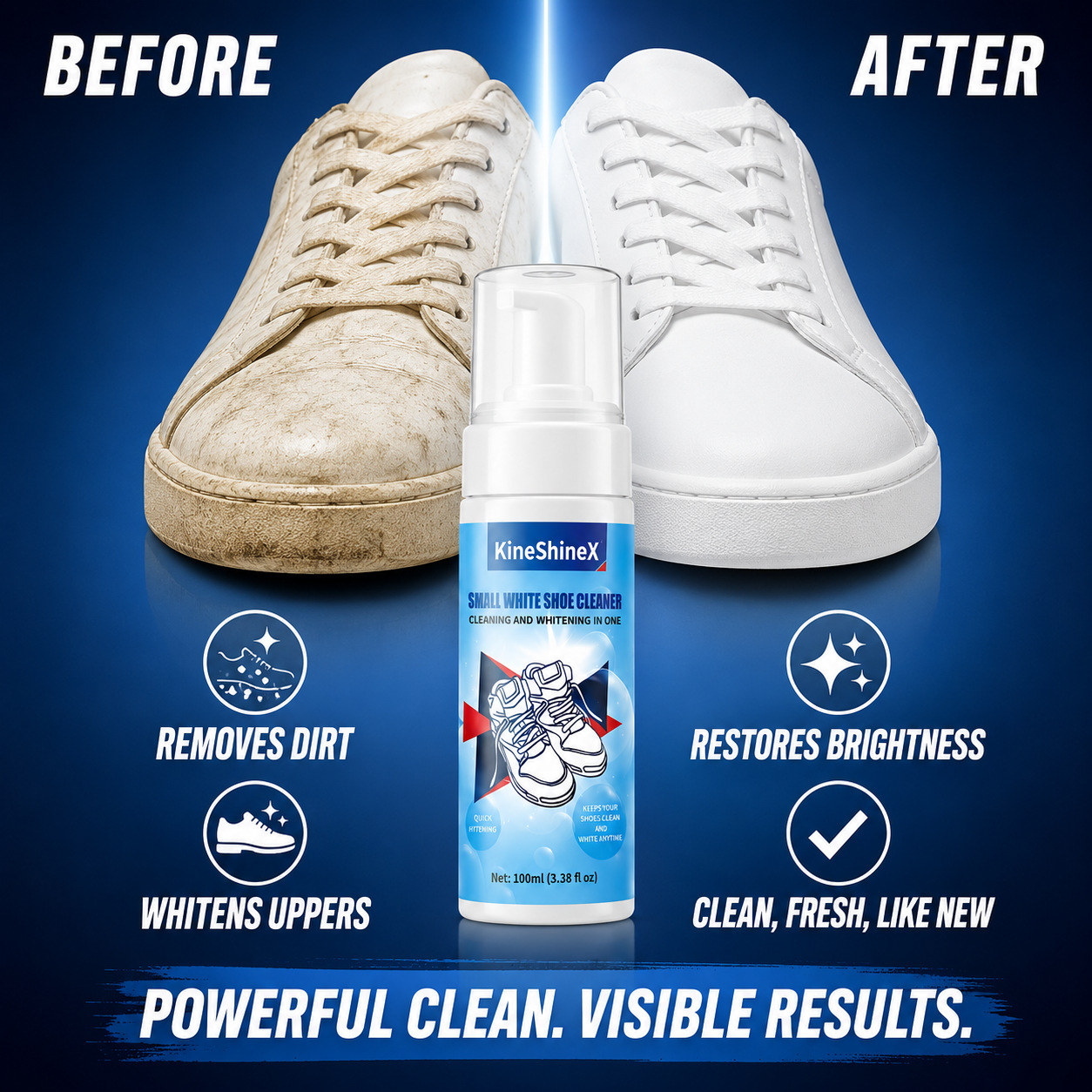 Sneaker Care Cleaner - Gihen Shoe Cleaner Kits Water-Free Foam