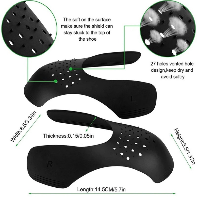 5 Pairs Lightweight Anti-Creas - Crease Protector Toe ulasan dan harga