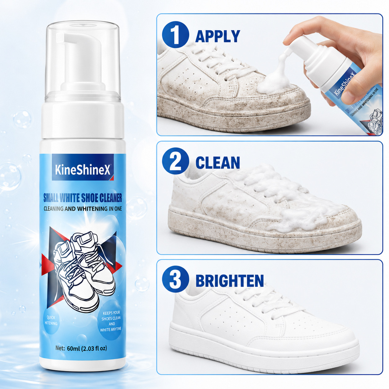 Gihen Shoe Cleaner Kits Water- - Sneaker Care Cleaner ulasan dan harga