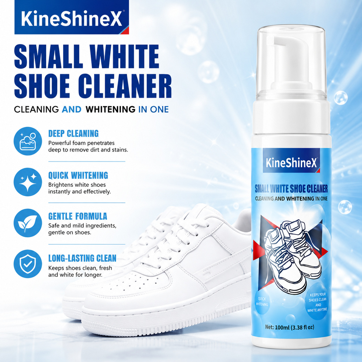 Gihen Shoe Cleaner Kits Water- - Sneaker Care Cleaner ulasan dan harga